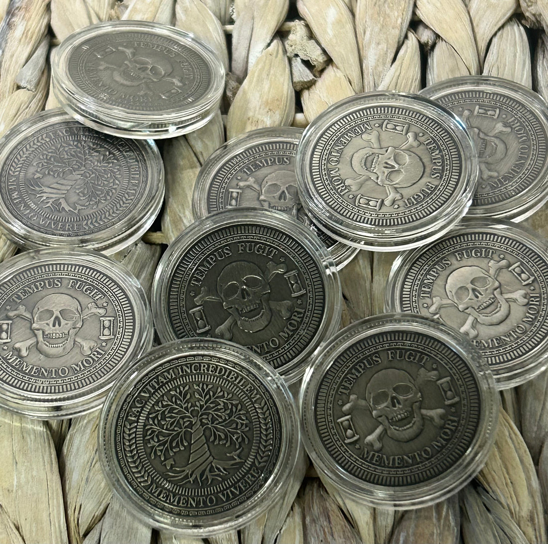 DEAL #4 - Tempus Fugit Memento Mori Pocket Coin Tokens
