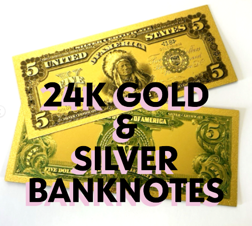24K Gold Banknotes for sale on eBay USA-USA Shipping
