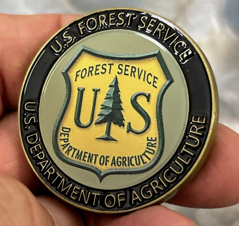 US FOREST SERVICE COIN-1.75" Beautiful Detail!