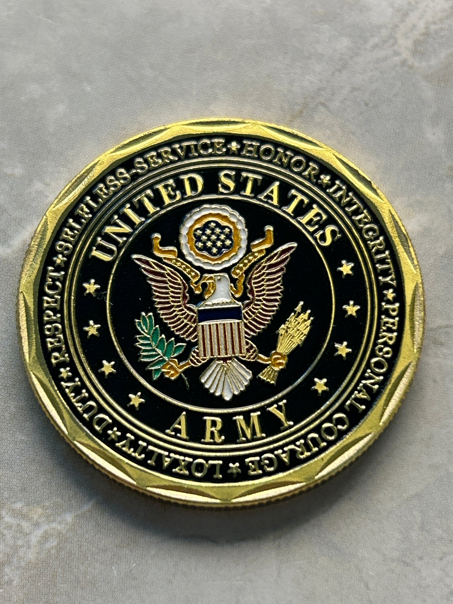 US Army Strong Challenge Coin – Awarded on the Occasion of Becoming a Soldier (40mm)