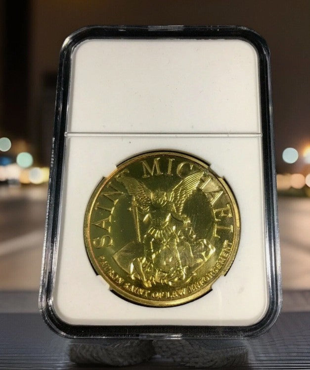 Los Angeles County Sheriff's Department LASD Challenge Coin – Bulk Pack of 50 | Saint Michael Reverse | NGC Display Cases