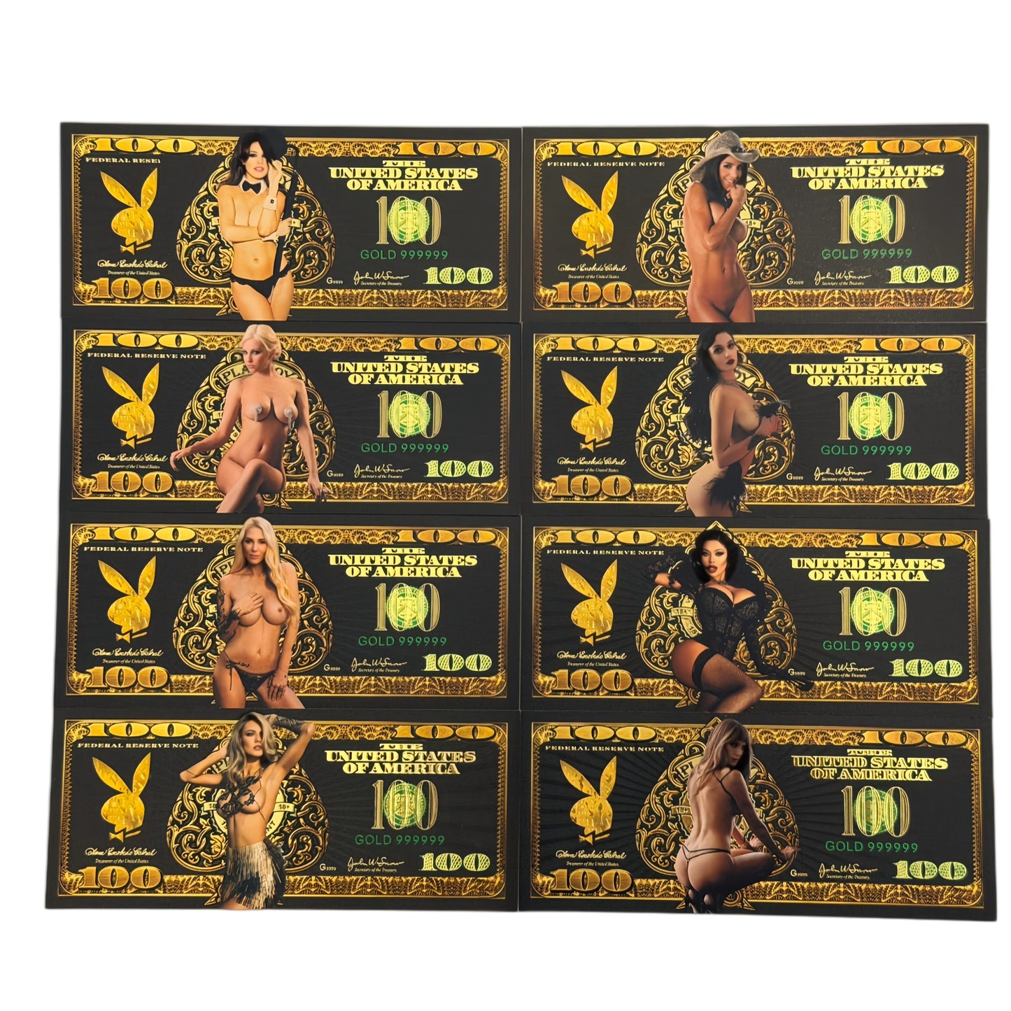 5 Sets-Wholesale BUNNY 24K GOLD FOIL BANKNOTE SETS