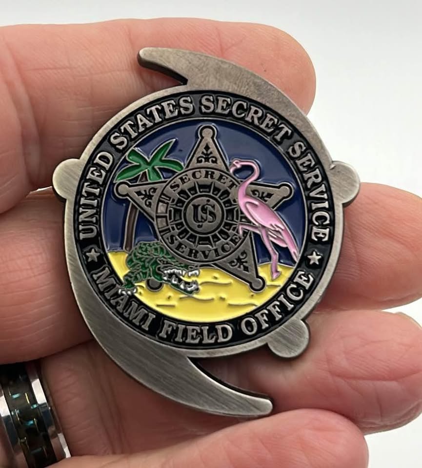Official United States Secret Service Miami Field Office Challenge Coin