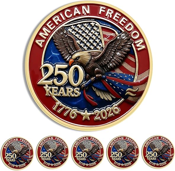 American Freedom 250 Years Lapel Pin – 1776★2026 (50 Pack)