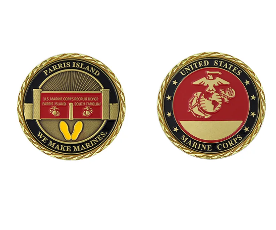 USMC Parris Island Challenge Coin