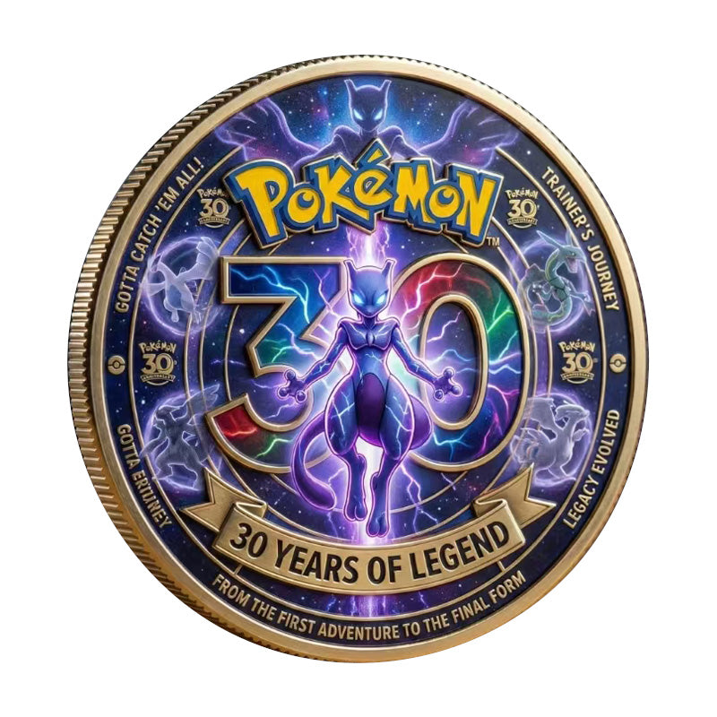 Pokemon 30th Anniversary Mewtwo "30 Years of Legend" Commemorative Coin (1996-2026) (JULY, 2026)