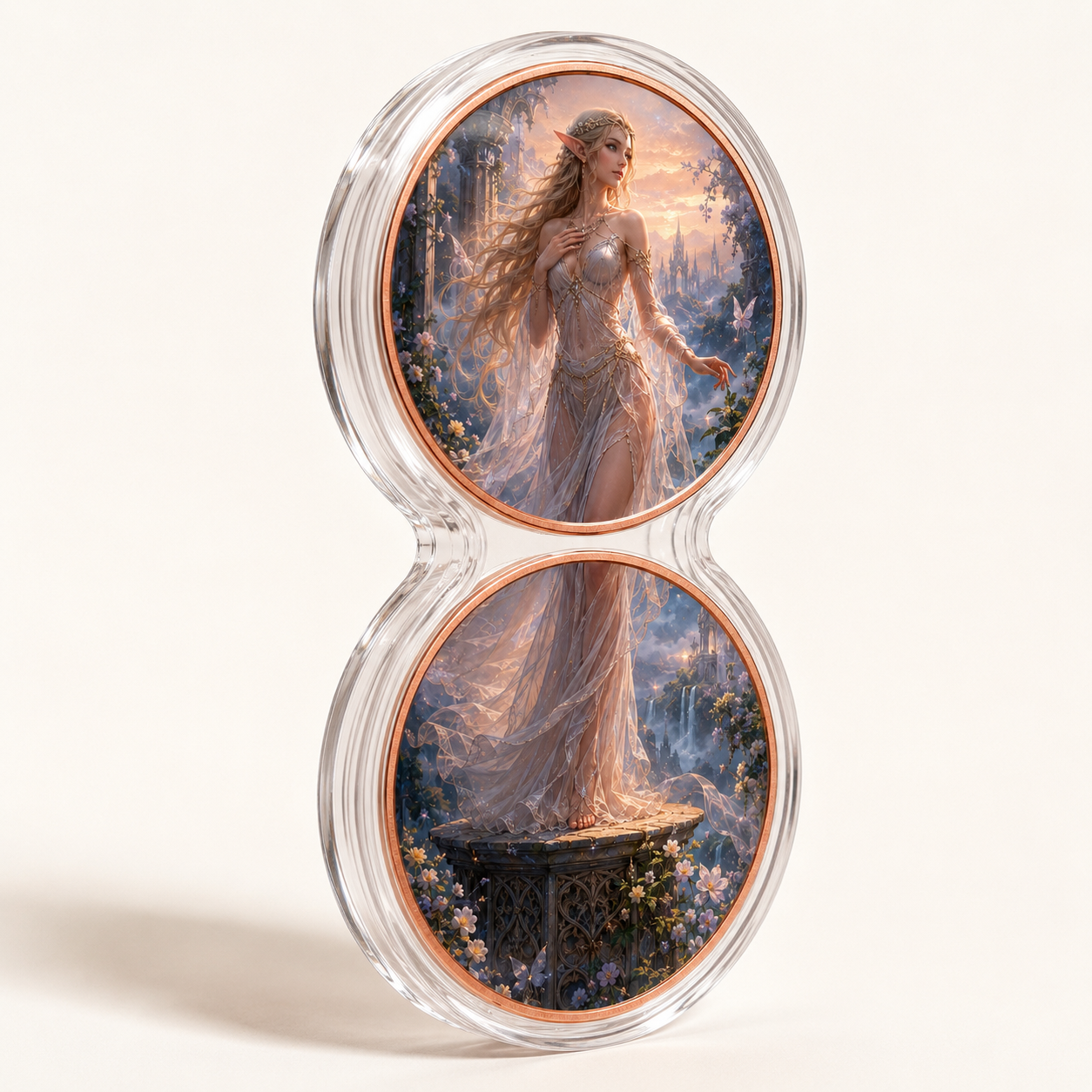 Elven Queen Dual 1 oz .999 Fine Copper Coin Set β Enchanted Forest Edition (10 Sets Minimum)