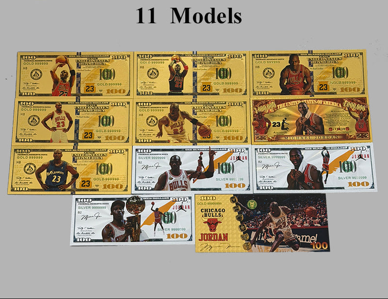 WHOLESALE ONLY-10 SETS MICHAEL JORDAN BANKNOTES OR INDIVIDUALS