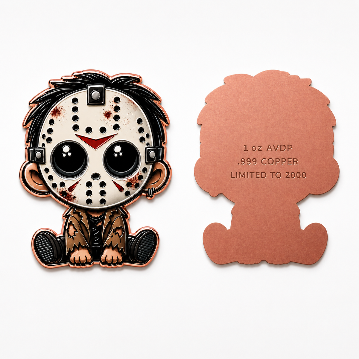 Jason Voorhees Friday the 13th Chibi – 1 oz .999 Copper – Limited to 2000-10 pack