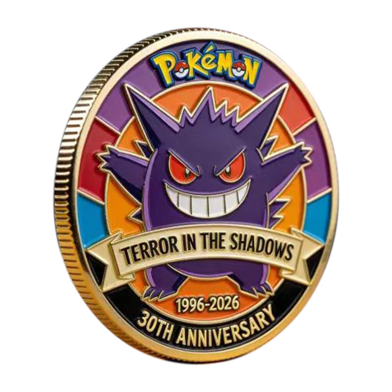 Pokemon 30th Anniversary Gengar "Terror in the Shadows" Commemorative Coin (1996-2026) (JULY, 2026)