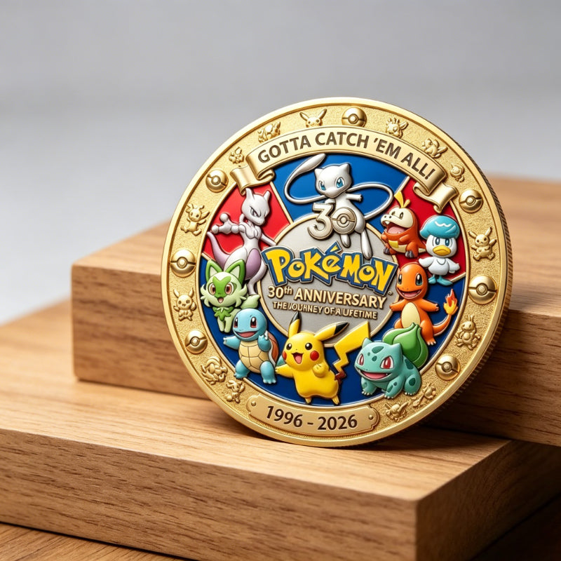 Pokemon 30th Anniversary "30 Years of Journeys" Commemorative Coin (1996-2026) (JULY, 2026)