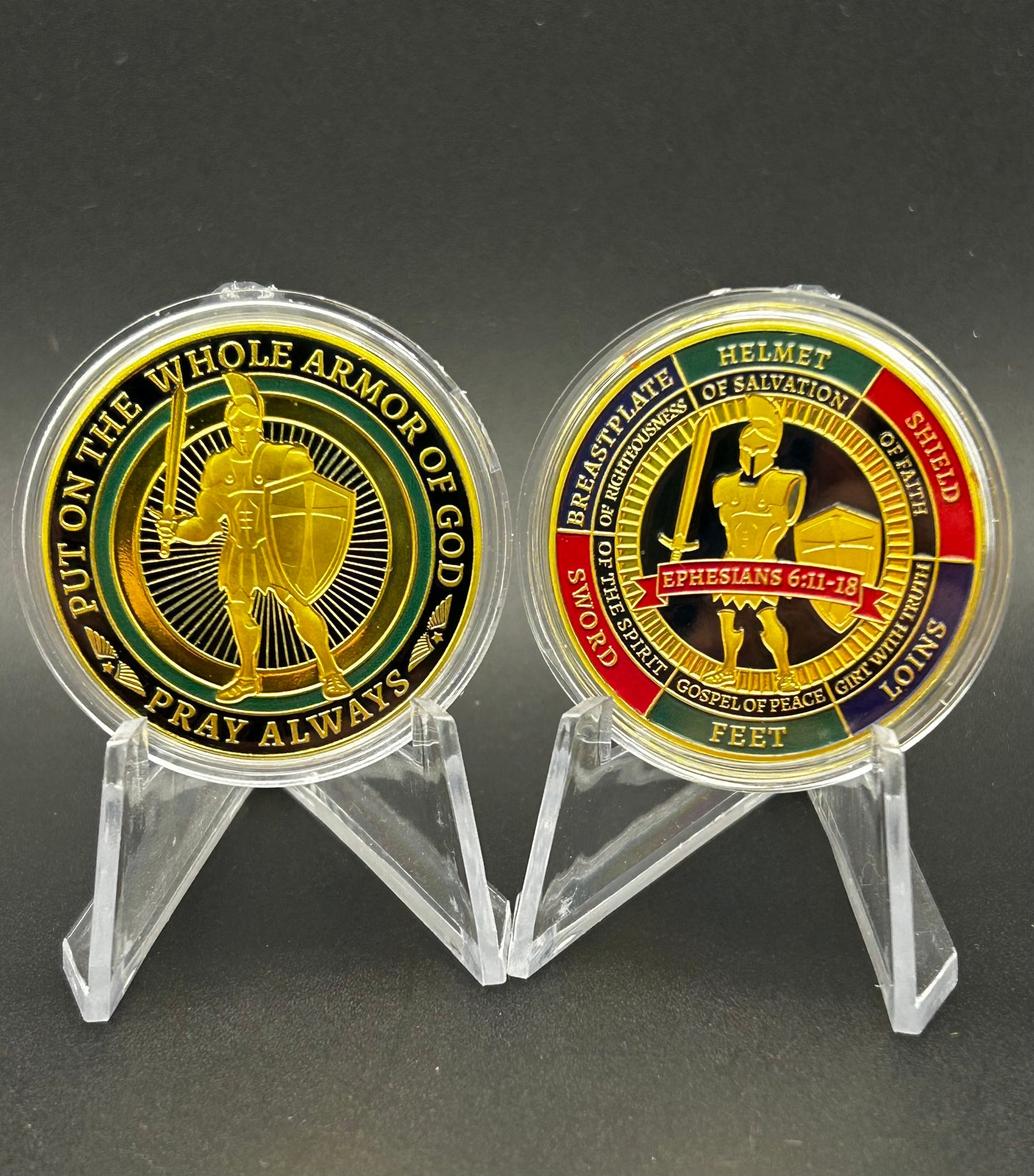 Armor of God Challenge Coin - 10 Pack