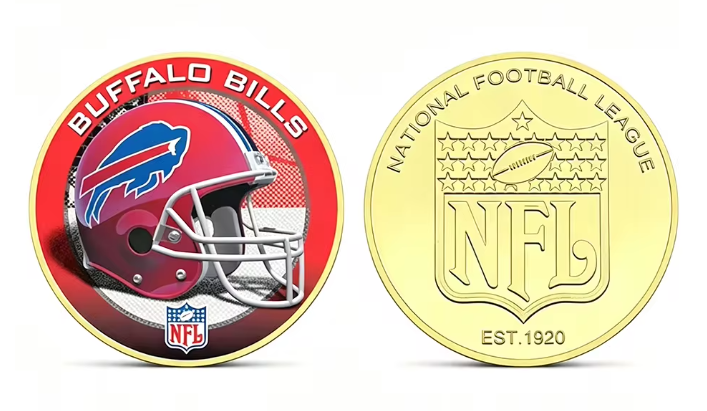 Buffalo Bills NFL Challenge Coin - obverse and reverse