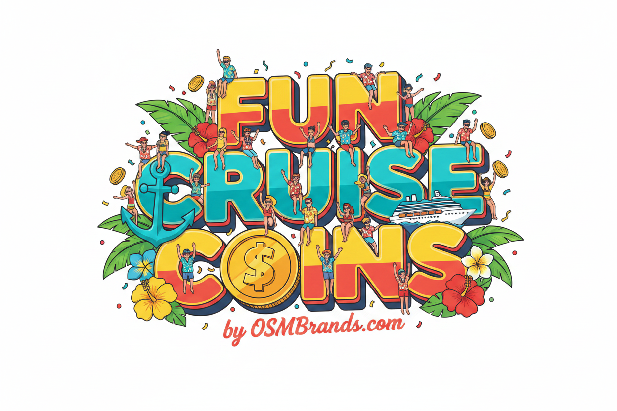 Fun Cruise Coins Logo - High Contrast