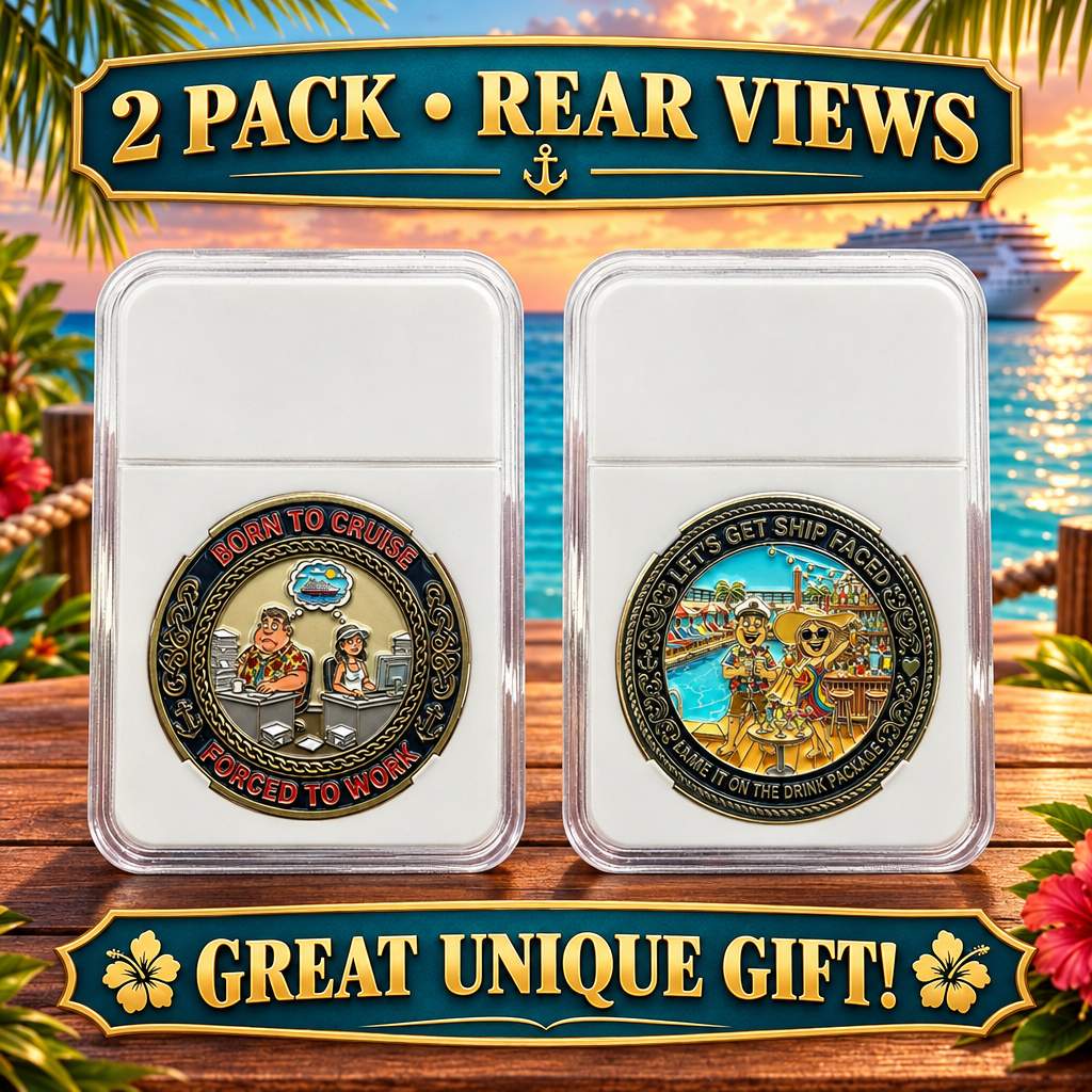 Personalized Cruise Coin Gift Set – 2 Pack – One of Each Design