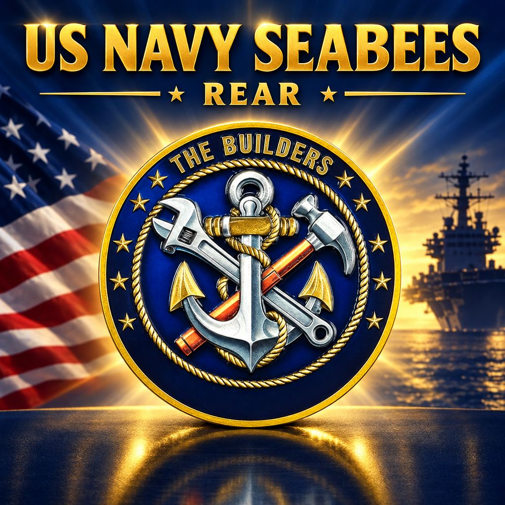 US Navy Seabees Challenge Coins – We Build, We Stand – Lot of 10
