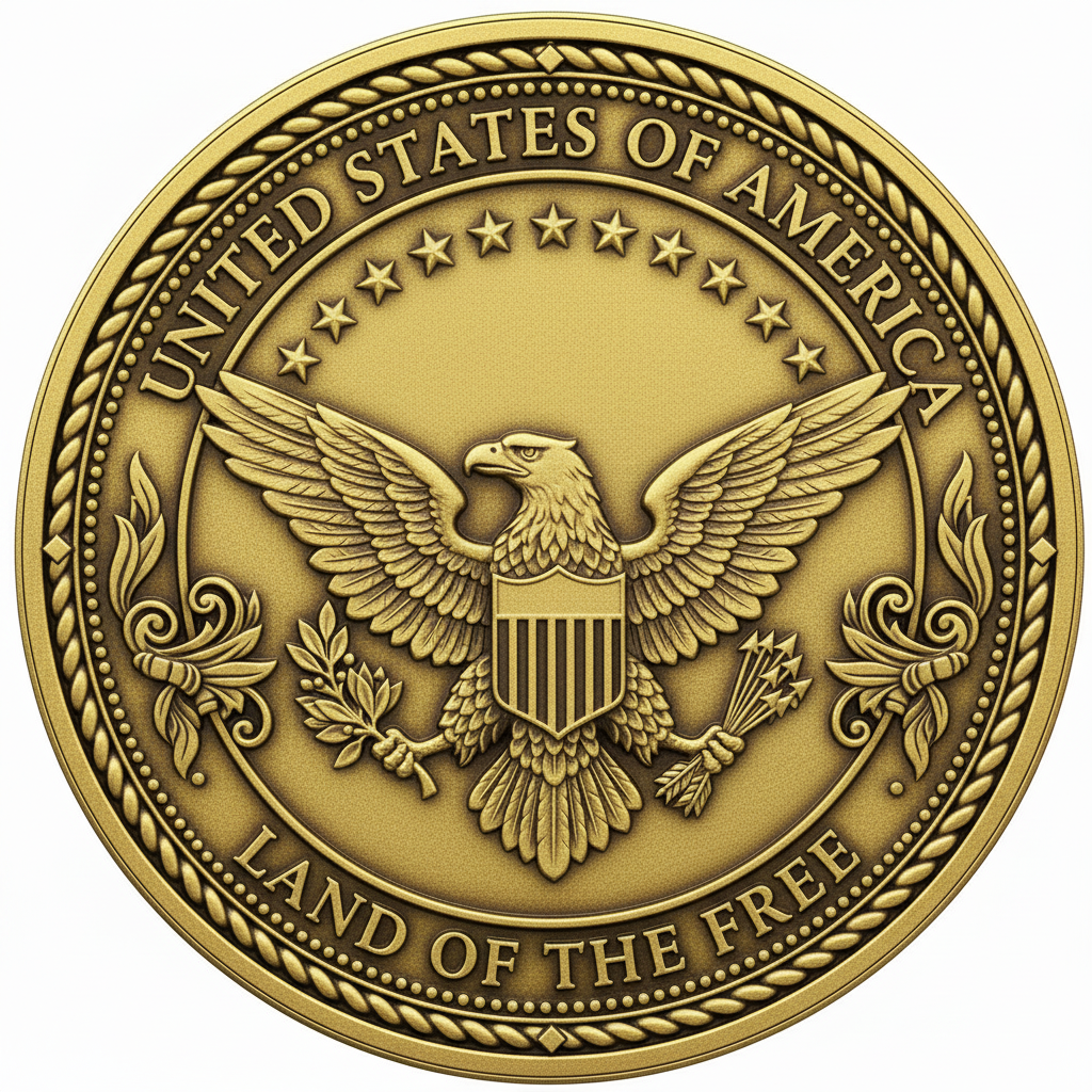 US States Series — Rear Face "Land of the Free"