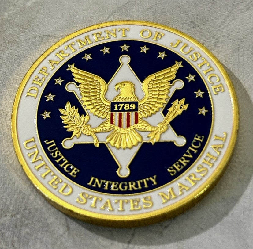 ⚖️🦅 Justice. Integrity. Service. — The US Marshals Challenge Coin Every Collector Needs! 🇺🇸✨