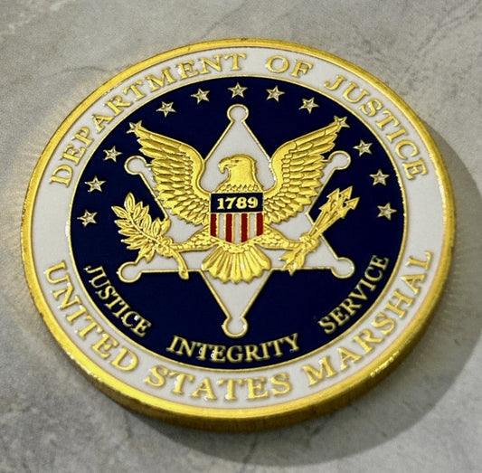 ⚖️🦅 Justice. Integrity. Service. — The US Marshals Challenge Coin Every Collector Needs! 🇺🇸✨