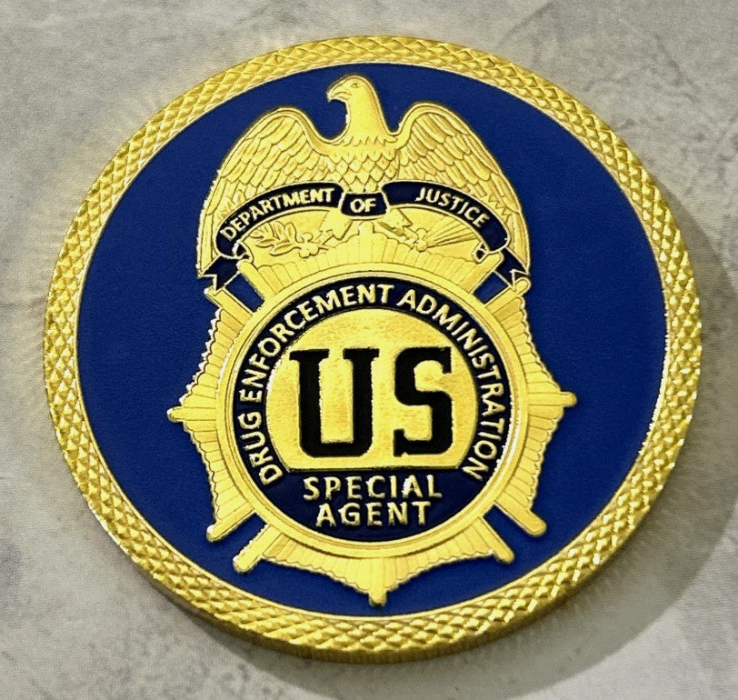 🦅 DEA Special Agent Challenge Coin – 40mm Great Seal Collector's Edition