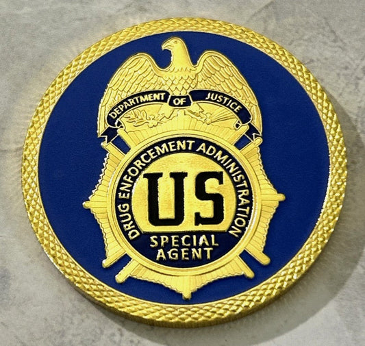 🦅 DEA Special Agent Challenge Coin – 40mm Great Seal Collector's Edition
