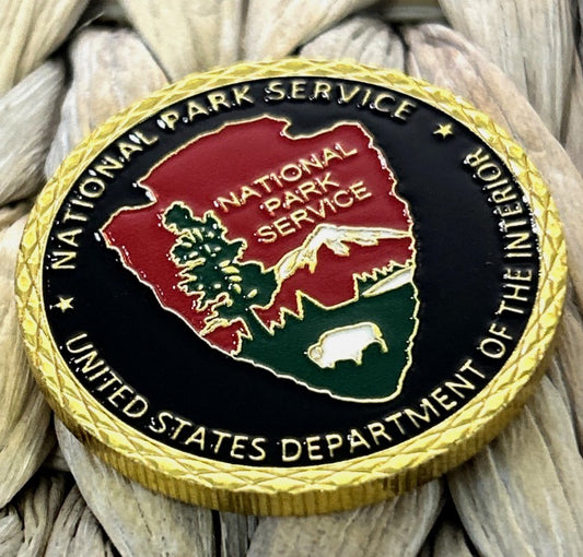 National Park Service Challenge Coin 40mm - Obverse NPS Arrowhead