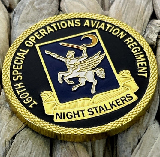 160th Special Operations Aviation Regiment Night Stalkers Challenge Coin - Obverse