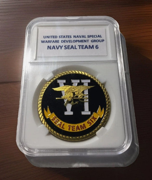 Navy SEAL Team 6 Challenge Coin - DEVGRU - NGC Style Display Case