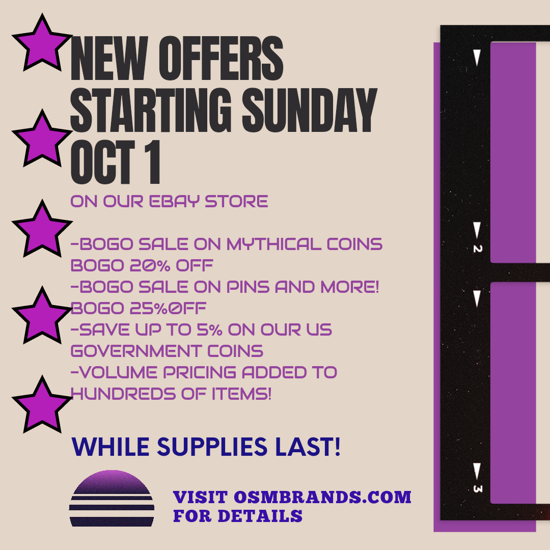 WHAT'S NEW FOR OCTOBER! eBay Store at OSM Brands
