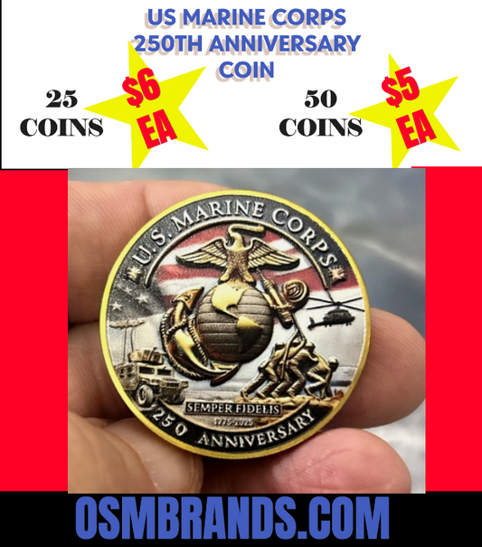 US Marine Corps 250th Anniversary Coin Packs 25/50