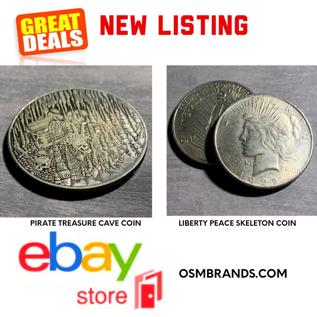 NEW Fantasy Skull Coin Listings on eBay-OSM Brands