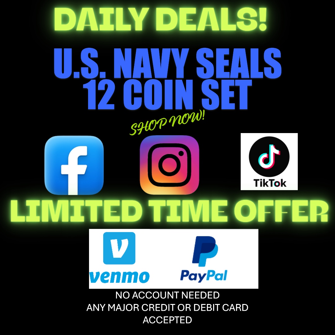 US Navy Seals-All Teams 12 Coin Set-LIMITED OFFER!