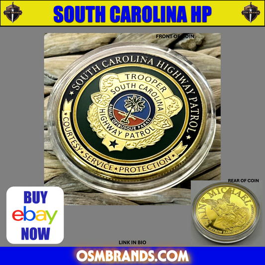 South Carolina Highway Patrol Trooper Challenge Coin - Courtesy Service Protection