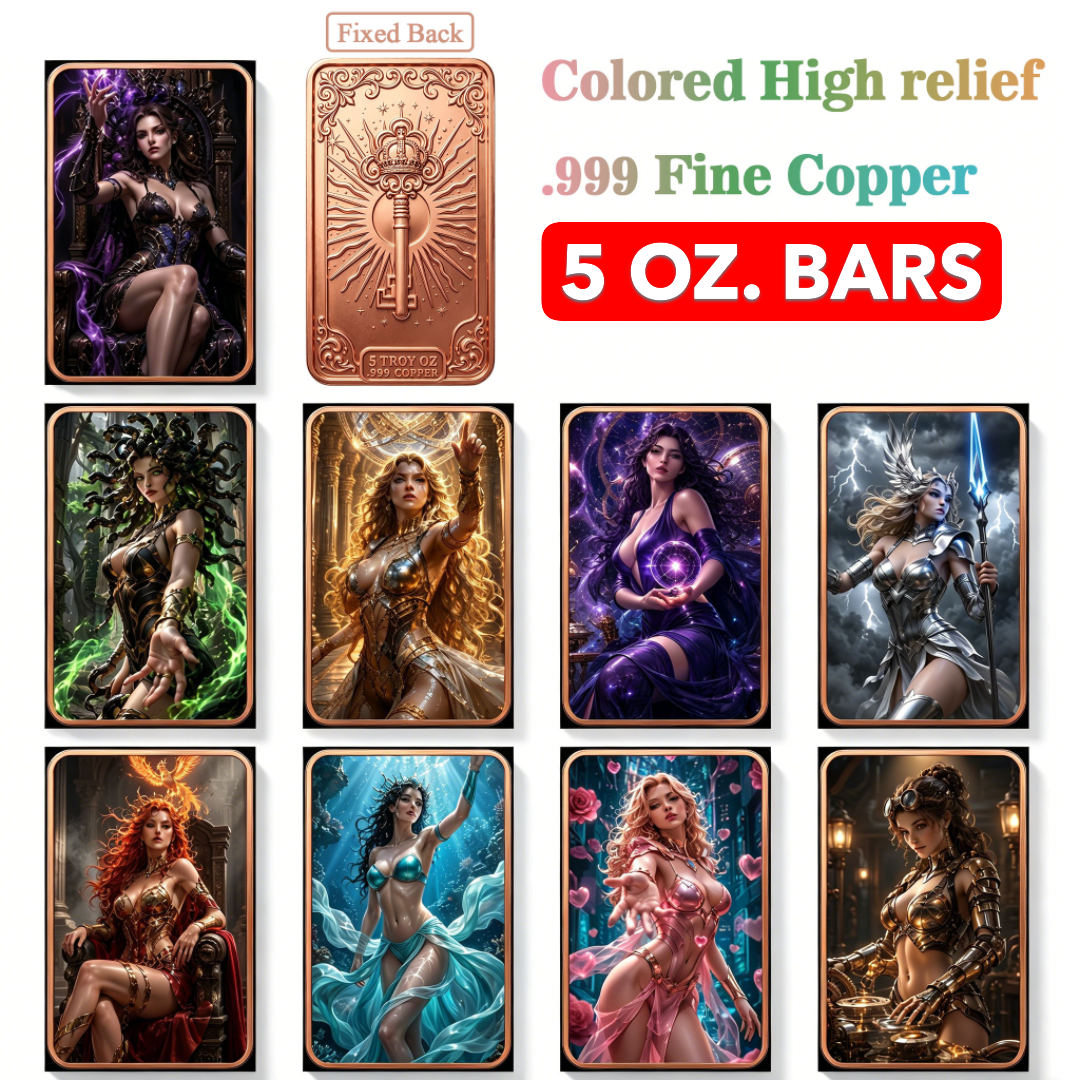 Mix & Match Fantasy Copper Bars – 9 Stunning Designs - 3D | Minimum 100 pcs