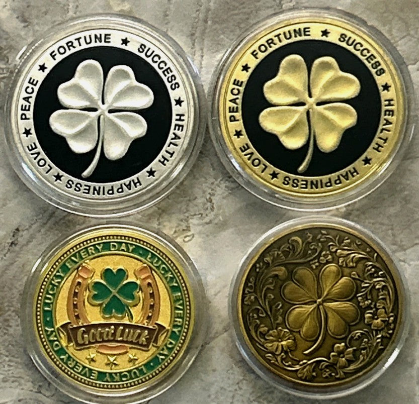DEAL #1-Lucky Shamrock Coins 4 Pack-💥LIMITED OFFER