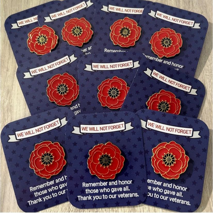 Lest We Forget Carded Veteran Pin Packs
