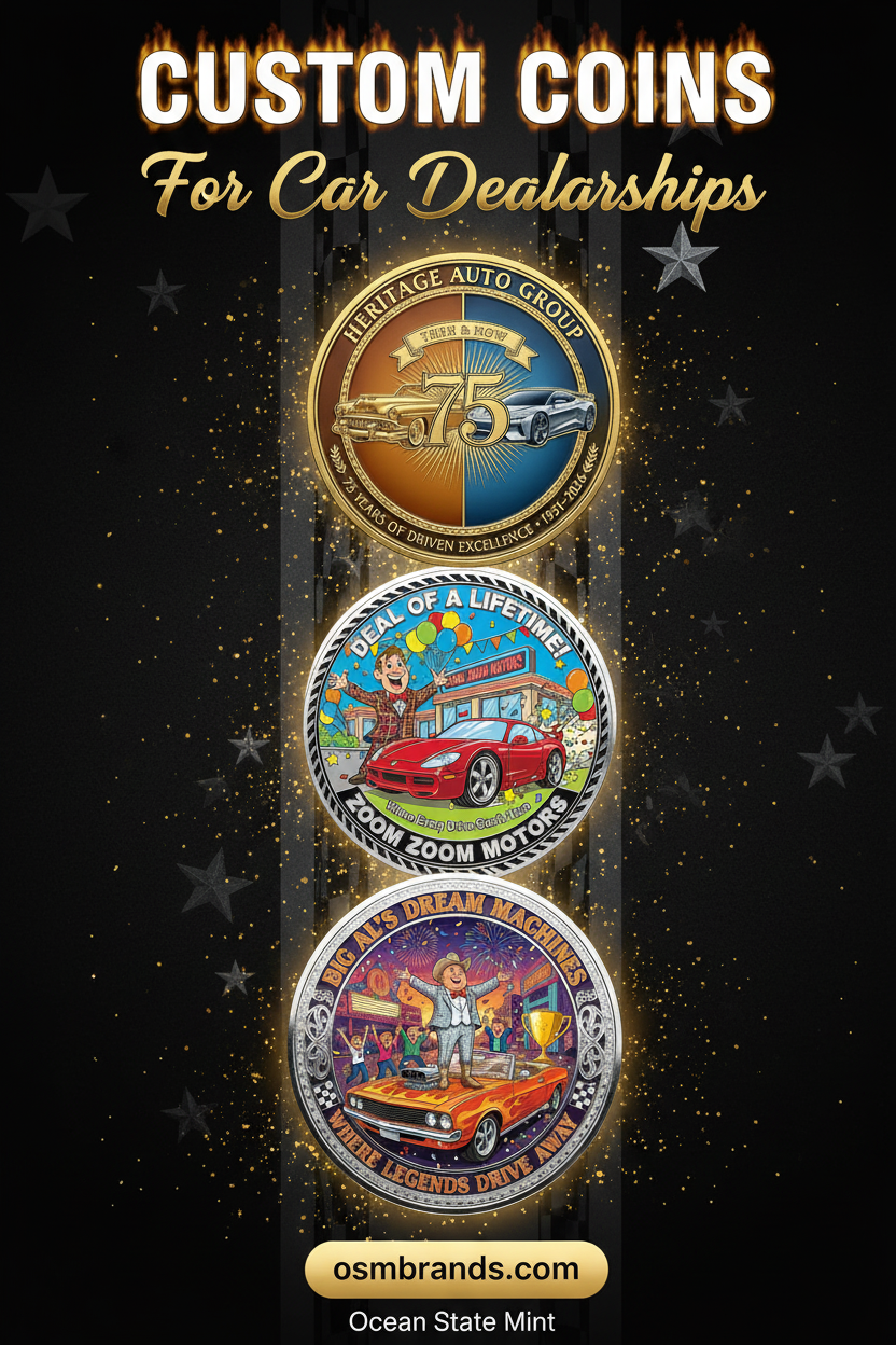 Rev Up Your Brand: How Car Dealerships Are Using Custom Challenge Coins to Drive Loyalty