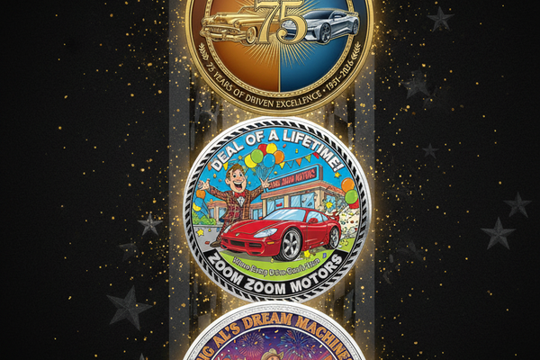 Rev Up Your Brand: How Car Dealerships Are Using Custom Challenge Coins to Drive Loyalty