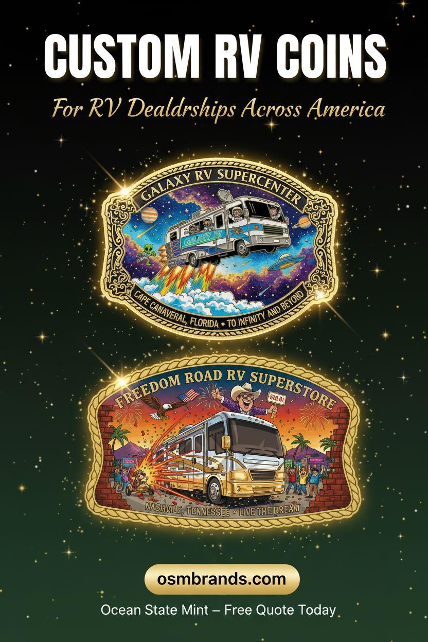 Rev Up Your Brand: Why Every RV Dealership Needs a Custom Challenge Coin