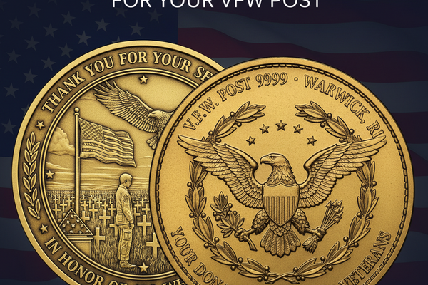 Custom VFW Challenge Coins – Honor Veterans & Raise Funds for Your Post