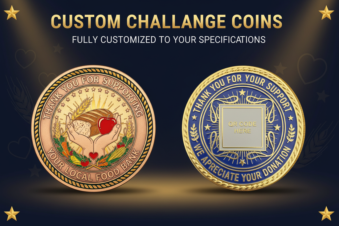 How Food Banks Can Generate More Donations with Custom Challenge Coins