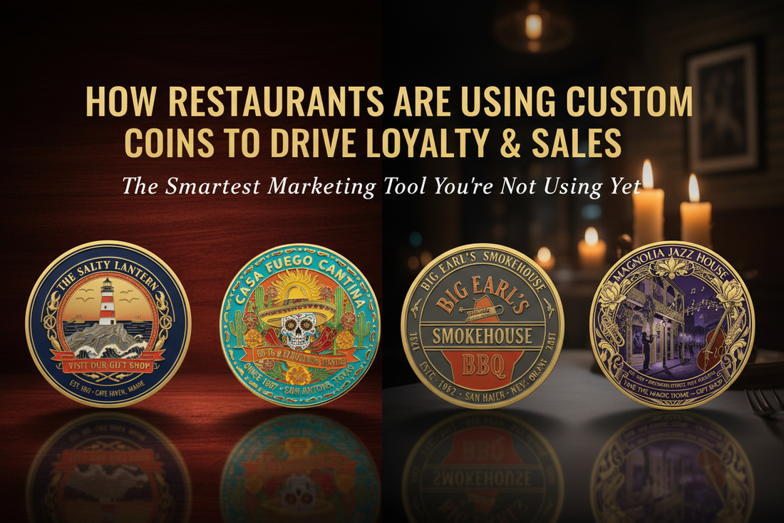 How Restaurants Are Using Custom Challenge Coins to Drive Loyalty, Gift Shop Sales & Unforgettable Experiences