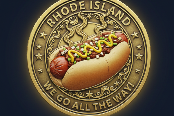 Custom Coins for Rhode Island — The Hot Wiener Capitol Has Its Own Coin!
