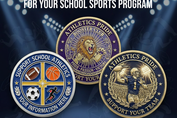 Custom Challenge Coins for School Sports Programs — Fundraise, Recognize & Inspire