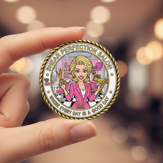 YOU LIVE ON YOUR VERY OWN BUSINESS COIN! Choose Your Custom Design for the Front and Rear