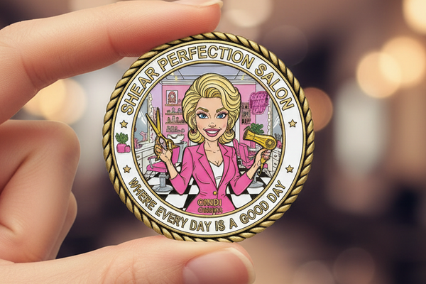 YOU LIVE ON YOUR VERY OWN BUSINESS COIN! Choose Your Custom Design for the Front and Rear