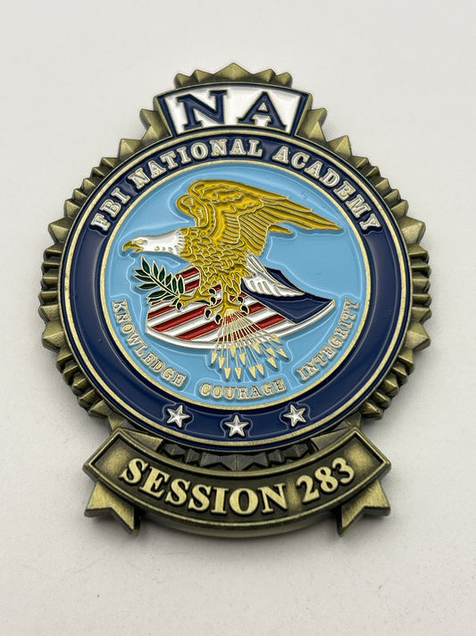 FBI National Academy Session 283 Challenge Coin – Knowledge Courage Integrity