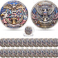 USA 250th Anniversary Challenge Coin – America 1776-2026 with Acrylic Case (12 or 24 Pack)