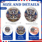 USA 250th Anniversary Challenge Coin – America 1776-2026 with Acrylic Case (12 or 24 Pack)