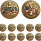 250th Anniversary Celebrating Freedom & Unity Commemorative Coin — 10 Pack | 1776-2026